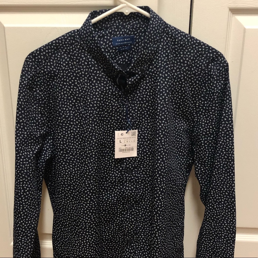 Zara Flowers Print Shirt